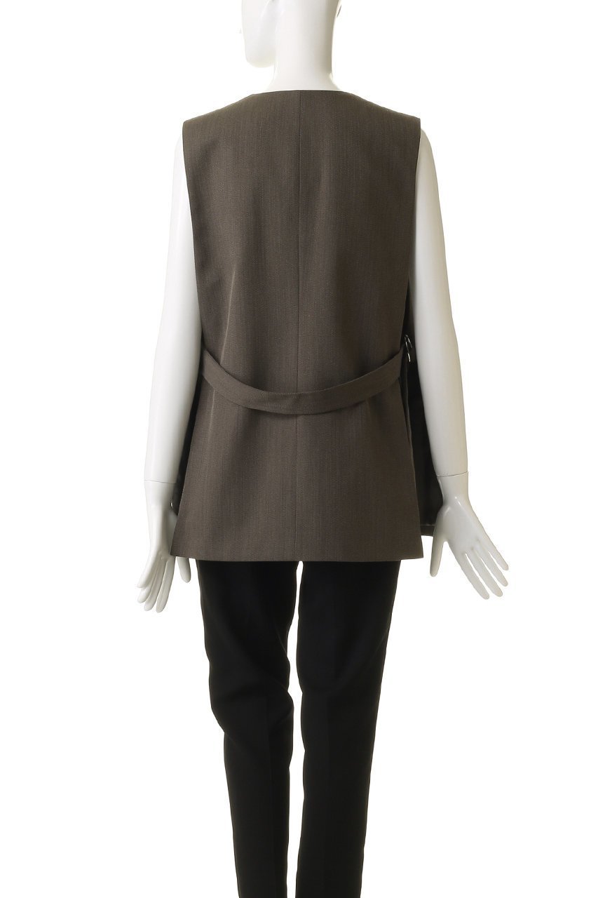 【プルミエ アロンディスモン/1er Arrondissement】の杢ツイルノーカラージレ 人気、トレンドファッション・服の通販 founy(ファニー) 　ファッション　Fashion　レディースファッション　Fashion for Women　アウター　Coat / Outerwear Collection　レディースジャケット・軽アウター　Jackets　ジャケット　Jacket, Outerwear　ベスト　Vest, Waistcoat　other-4|ID: prp329100004717934 ipo3291000000035834097