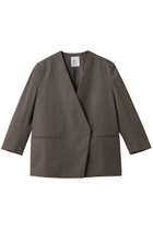 【プルミエ アロンディスモン/1er Arrondissement】の杢ツイルオーバーショルダージャケット カーキ|ID: prp329100004717938 ipo3291000000034090977