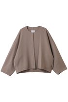 【プルミエ アロンディスモン/1er Arrondissement】のダブルビーバーコクーンショートコート モカ|ID: prp329100004717940 ipo3291000000034090991