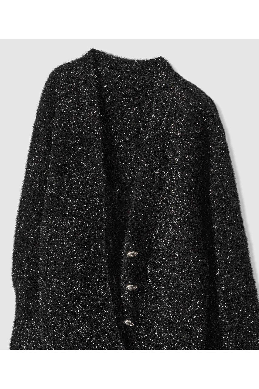 【アルアバイル/allureville】の【LOULOU WILLOUGHBY】フィルムラメミドルカーディガン 人気、トレンドファッション・服の通販 founy(ファニー) 　ファッション　Fashion　レディースファッション　Fashion for Women　トップス・カットソー　Cut & Sew Tops　ニット　Knit Tops & Sweaters　カーディガン・羽織り　Layered Style Cardigans　カフス　Cuff Design　カーディガン　Cardigan, Knitwear　ミドル　Middle Length, Mid Height　ロング　Long, Long-Length　新作・新入荷　New Arrivals / New In　other-3|ID: prp329100004717943 ipo3291000000034091019