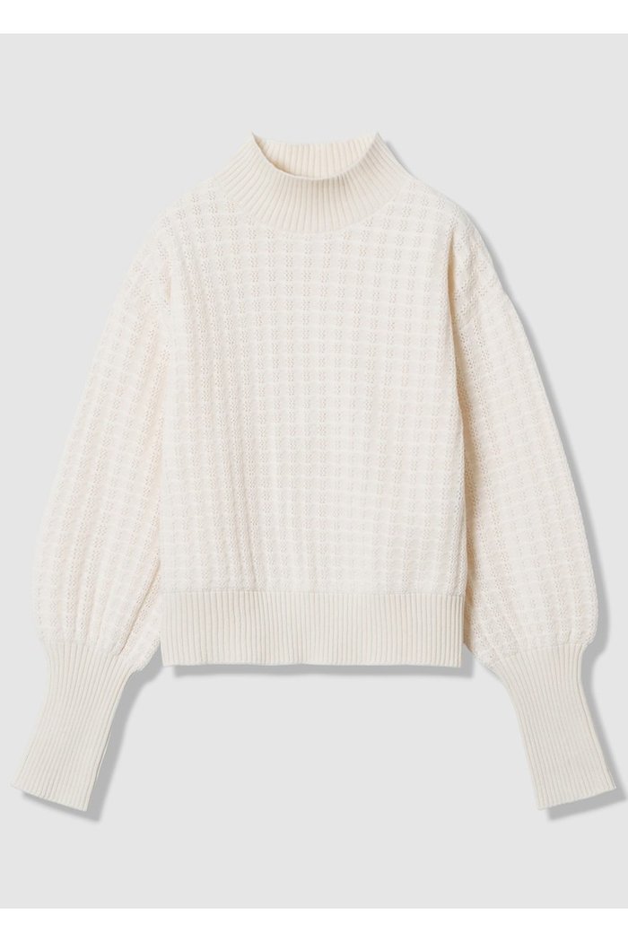 【アルアバイル/allureville】の【LOULOU WILLOUGHBY】ロングリブカフスモールプルオーバー インテリア・キッズ・メンズ・レディースファッション・服の通販 founy(ファニー) https://founy.com/ ファッション Fashion レディースファッション Fashion for Women トップス・カットソー Cut & Sew Tops ニット Knit Tops & Sweaters カジュアルプルオーバー・ニットトップス Pullovers & Knit Tops / Casual Pullovers モックネック Mock Neck, Short Turtleneck 新作・新入荷 New Arrivals / New In 無地 Plain, Solid Color A/W・秋冬 Autumn/Winter |ID: prp329100004717944 ipo3291000000034091029