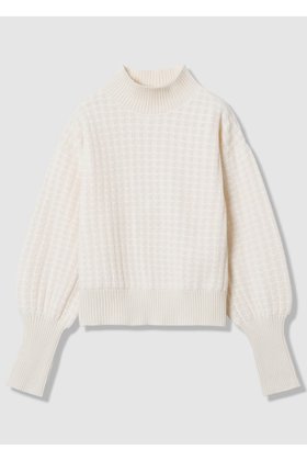 【アルアバイル/allureville】 【LOULOU WILLOUGHBY】ロングリブカフスモールプルオーバー人気、トレンドファッション・服の通販 founy(ファニー) ファッション Fashion レディースファッション Fashion for Women トップス・カットソー Cut & Sew Tops ニット Knit Tops & Sweaters カジュアルプルオーバー・ニットトップス Pullovers & Knit Tops / Casual Pullovers モックネック Mock Neck, Short Turtleneck 新作・新入荷 New Arrivals / New In 無地 Plain, Solid Color A/W・秋冬 Autumn/Winter |ID:prp329100004717944