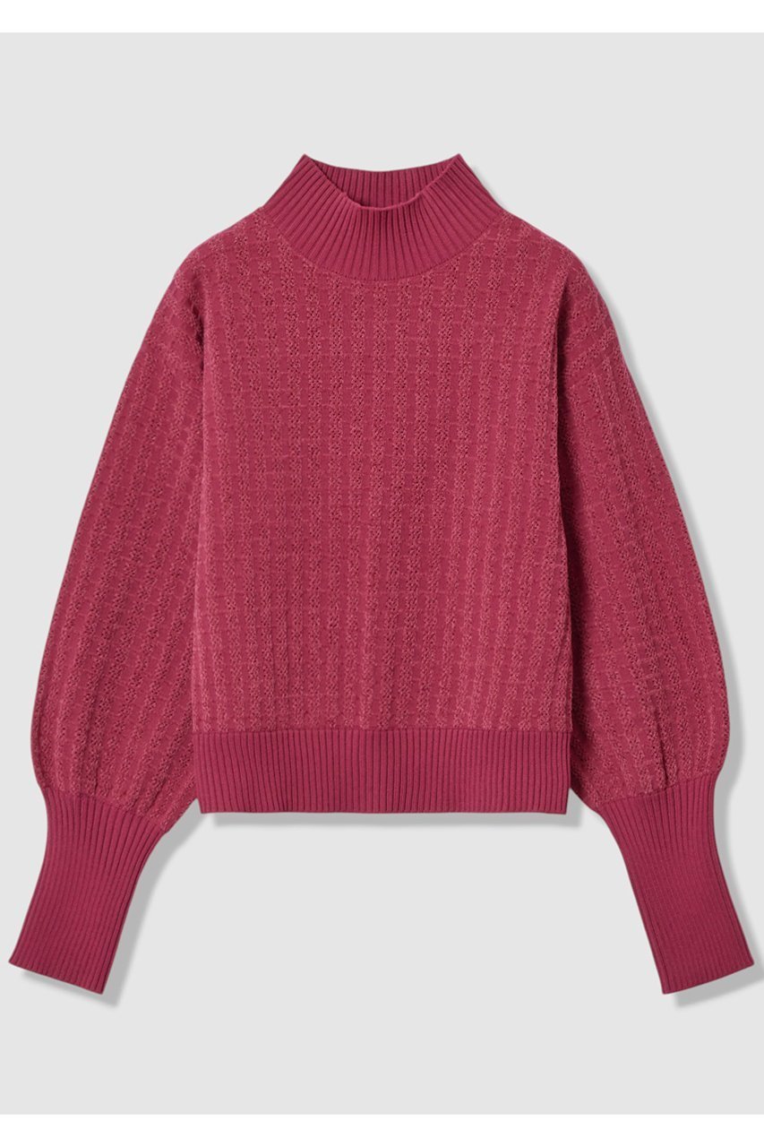 【アルアバイル/allureville】の【LOULOU WILLOUGHBY】ロングリブカフスモールプルオーバー インテリア・キッズ・メンズ・レディースファッション・服の通販 founy(ファニー) 　ファッション　Fashion　レディースファッション　Fashion for Women　トップス・カットソー　Cut & Sew Tops　ニット　Knit Tops & Sweaters　カジュアルプルオーバー・ニットトップス　Pullovers & Knit Tops / Casual Pullovers　モックネック　Mock Neck, Short Turtleneck　新作・新入荷　New Arrivals / New In　無地　Plain, Solid Color　A/W・秋冬　Autumn/Winter　パープル|ID: prp329100004717944 ipo3291000000034091031