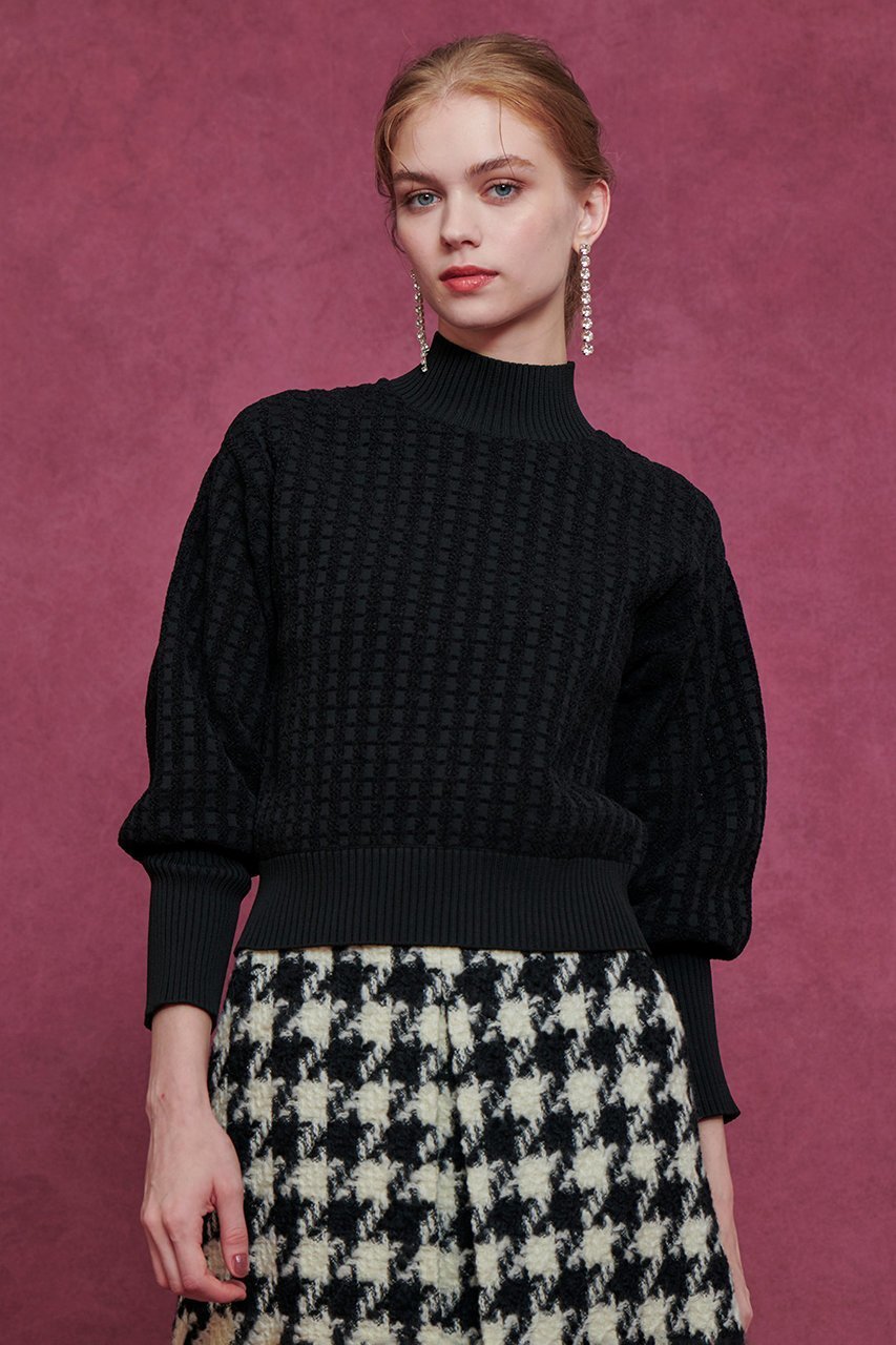 【アルアバイル/allureville】の【LOULOU WILLOUGHBY】ロングリブカフスモールプルオーバー 人気、トレンドファッション・服の通販 founy(ファニー) 　ファッション　Fashion　レディースファッション　Fashion for Women　トップス・カットソー　Cut & Sew Tops　ニット　Knit Tops & Sweaters　カジュアルプルオーバー・ニットトップス　Pullovers & Knit Tops / Casual Pullovers　モックネック　Mock Neck, Short Turtleneck　新作・新入荷　New Arrivals / New In　無地　Plain, Solid Color　A/W・秋冬　Autumn/Winter　other-6|ID: prp329100004717944 ipo3291000000034091040