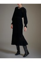 【アルアバイル/allureville】の【LOULOU WILLOUGHBY】チュールフロッキーマーメイドワンピース 人気、トレンドファッション・服の通販 founy(ファニー) ファッション Fashion レディースファッション Fashion for Women ワンピース Dresses チュニック Tunic Tops & Dresses なめらか Smooth, Silky Texture カフス Cuff Design クラシカル Classical, Vintage-Inspired クラシック Classic, Timeless Style シャーリング Shirring, Ruched チュニック Tunic, Long Top チュール Tulip, Tulip Motif ドレス Dress, One-Piece ベロア Velour, Soft Velvet マーメイド Mermaid, Fishtail Silhouette ロング Long, Long-Length エレガント 上品 Elegant 新作・新入荷 New Arrivals / New In thumbnail ブラック|ID: prp329100004717945 ipo3291000000034091047