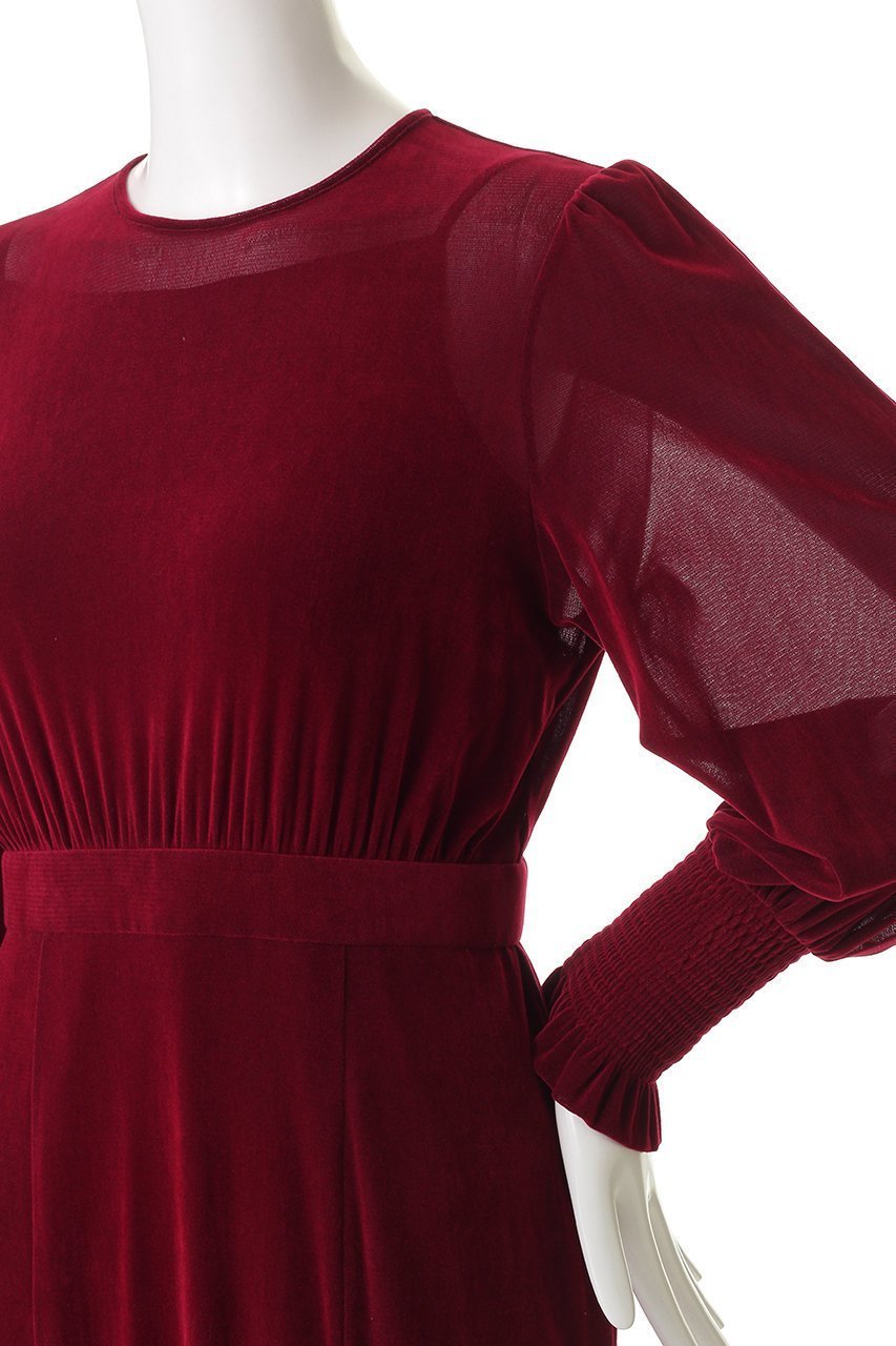 【アルアバイル/allureville】の【LOULOU WILLOUGHBY】チュールフロッキーマーメイドワンピース 人気、トレンドファッション・服の通販 founy(ファニー) ファッション Fashion レディースファッション Fashion for Women ワンピース Dresses チュニック Tunic Tops & Dresses なめらか Smooth, Silky Texture カフス Cuff Design クラシカル Classical, Vintage-Inspired クラシック Classic, Timeless Style シャーリング Shirring, Ruched チュニック Tunic, Long Top チュール Tulip, Tulip Motif ドレス Dress, One-Piece ベロア Velour, Soft Velvet マーメイド Mermaid, Fishtail Silhouette ロング Long, Long-Length エレガント 上品 Elegant other-8|ID: prp329100004717945 ipo3291000000034337243