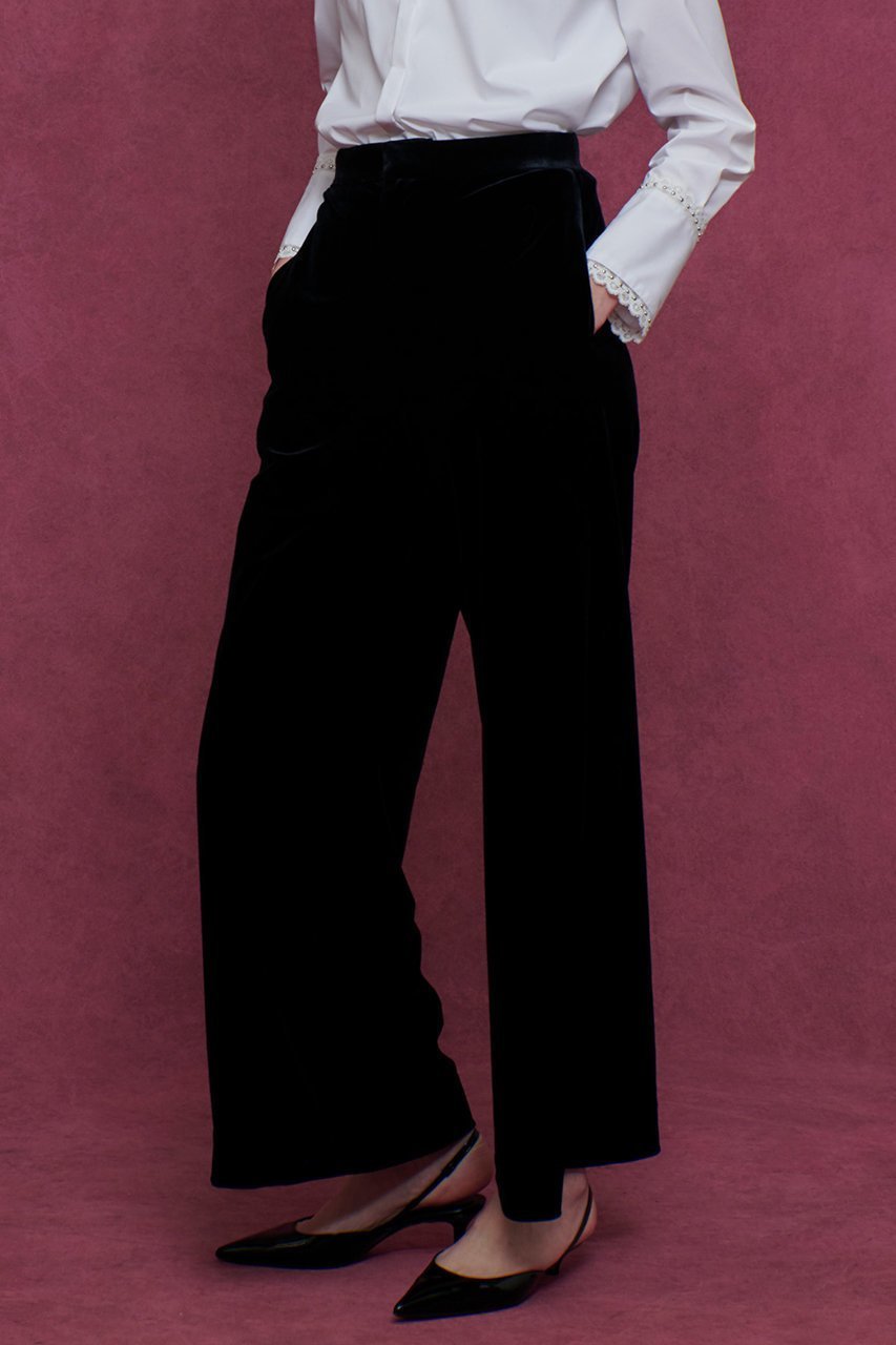 【アルアバイル/allureville】の【LOULOU WILLOUGHBY】トリアセベロアパンツ 人気、トレンドファッション・服の通販 founy(ファニー) 　ファッション　Fashion　レディースファッション　Fashion for Women　パンツ　Pants & Trousers　なめらか　Smooth, Silky Texture　シンプル　Simple, Minimal　ベロア　Velour, Soft Velvet　新作・新入荷　New Arrivals / New In　other-7|ID: prp329100004717946 ipo3291000000034091065