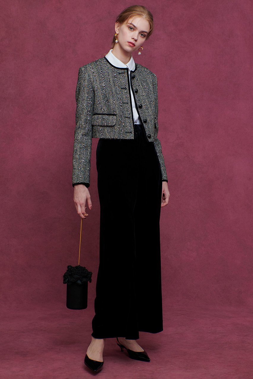 【アルアバイル/allureville】の【LOULOU WILLOUGHBY】LINTONラメツイードショートジャケット 人気、トレンドファッション・服の通販 founy(ファニー) 　ファッション　Fashion　レディースファッション　Fashion for Women　アウター　Coat / Outerwear Collection　レディースジャケット・軽アウター　Jackets　おすすめ　Recommended / Our Picks　ショート　Short, Short Length　ジャケット　Jacket, Outerwear　セットアップ　Set-Up, Coordinated Outfit　ツイード　Twill, Twill Weave　バランス　Balance, Style Balance　エレガント 上品　Elegant　新作・新入荷　New Arrivals / New In　other-5|ID: prp329100004717947 ipo3291000000034091077
