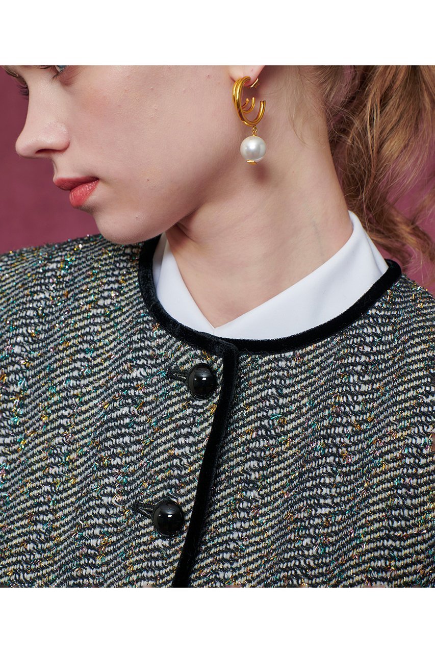 【アルアバイル/allureville】の【LOULOU WILLOUGHBY】LINTONラメツイードショートジャケット 人気、トレンドファッション・服の通販 founy(ファニー) 　ファッション　Fashion　レディースファッション　Fashion for Women　アウター　Coat / Outerwear Collection　レディースジャケット・軽アウター　Jackets　おすすめ　Recommended / Our Picks　ショート　Short, Short Length　ジャケット　Jacket, Outerwear　セットアップ　Set-Up, Coordinated Outfit　ツイード　Twill, Twill Weave　バランス　Balance, Style Balance　エレガント 上品　Elegant　other-4|ID: prp329100004717947 ipo3291000000035834140