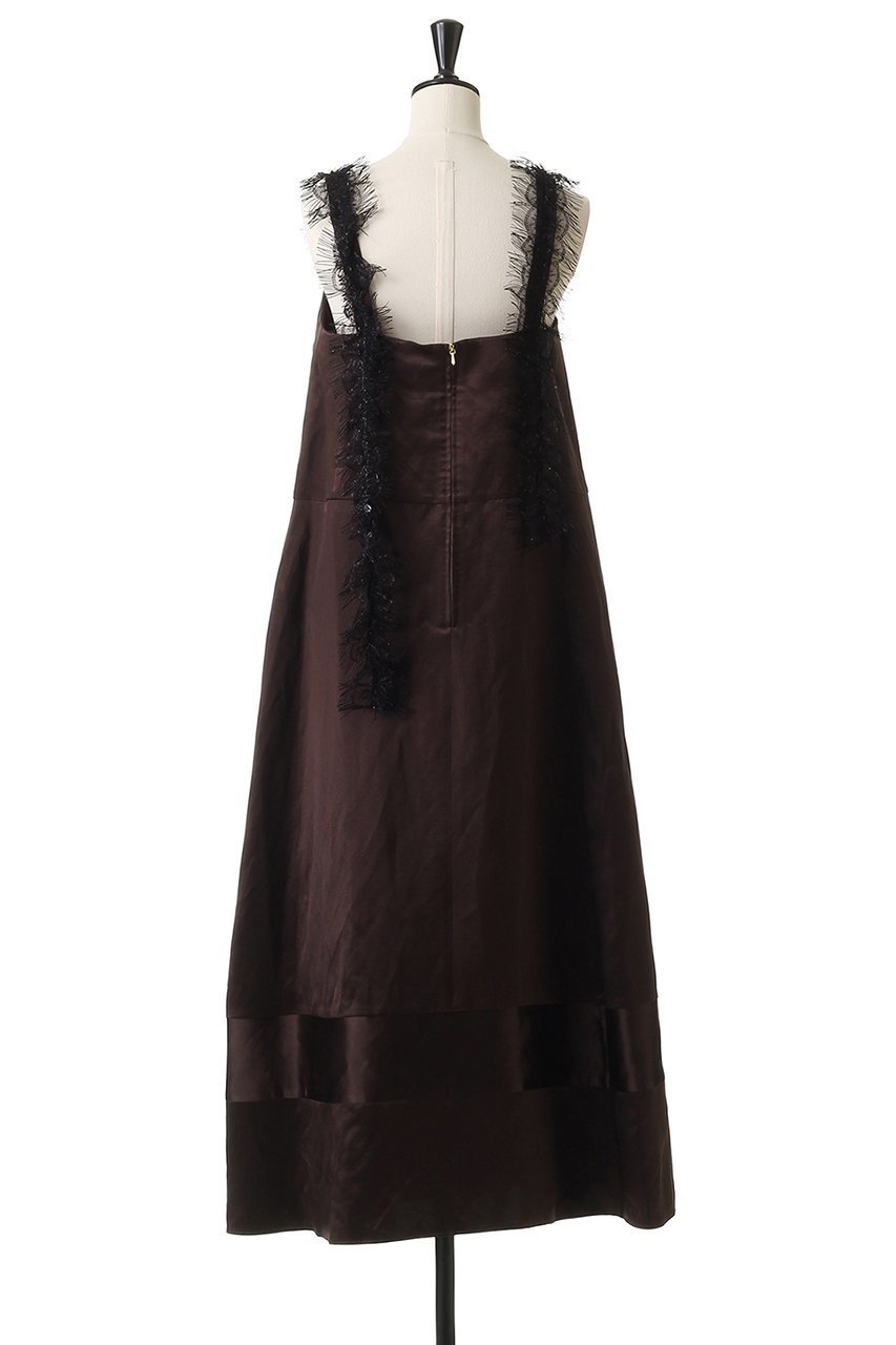 【ブラミンク/BLAMINK】のレースストラップドレス 人気、トレンドファッション・服の通販 founy(ファニー) 　ファッション　Fashion　レディースファッション　Fashion for Women　ワンピース　Dresses　フォーマル・パーティードレス・結婚式用ドレス　Elegant & Casual Dresses　チュニック　Tunic Tops & Dresses　サテン　Satin, Glossy Fabric　チュニック　Tunic, Long Top　ドレス　Dress, One-Piece　フェミニン　Feminine, Girly　ラップ　Wrap, Wrap Design　リボン　Ribbon, Bow　レース　Lace, Lace Fabric　エレガント 上品　Elegant　other-4|ID: prp329100004717956 ipo3291000000035584072