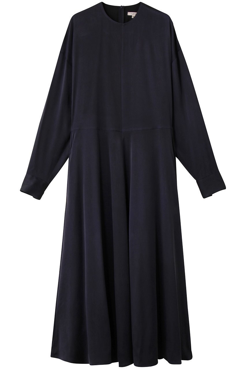 【ブラミンク/BLAMINK】のロングスリーブドレス 人気、トレンドファッション・服の通販 founy(ファニー) 　ファッション　Fashion　レディースファッション　Fashion for Women　ワンピース　Dresses　フォーマル・パーティードレス・結婚式用ドレス　Elegant & Casual Dresses　チュニック　Tunic Tops & Dresses　オケージョン　Occasion Wear　シルク　Silk, 100% Silk　チュニック　Tunic, Long Top　ドレス　Dress, One-Piece　ファブリック　Fabric, Textile　フレア　Flare, Flared　ロング　Long, Long-Length　エレガント 上品　Elegant　新作・新入荷　New Arrivals / New In　 other-1|ID: prp329100004717957 ipo3291000000034091131