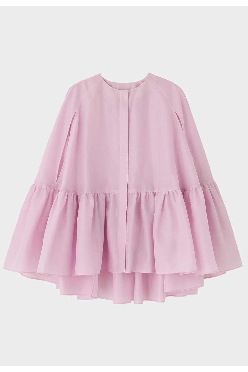 【ル フィル/LE PHIL】のシアーオーガンジーケープブラウス インテリア・キッズ・メンズ・レディースファッション・服の通販 founy(ファニー) ファッション Fashion レディースファッション Fashion for Women トップス・カットソー Cut & Sew Tops シャツ・ブラウス・オフィスカジュアル Elegant Blouses & Button-Ups おすすめ Recommended / Our Picks オーガンジー Organza Fabric シアー Sheer, See-Through スタンダード Standard, Basic スリット Slit, Slit Detail スリーブ Sleeve, Long Sleeve / Short Sleeve タートルネック Turtleneck, High Neck ボトム Bottoms, Lower Wear ロング Long, Long-Length ワイド Wide, Wide Fit ピンク|ID: prp329100004717973 ipo3291000000034463037