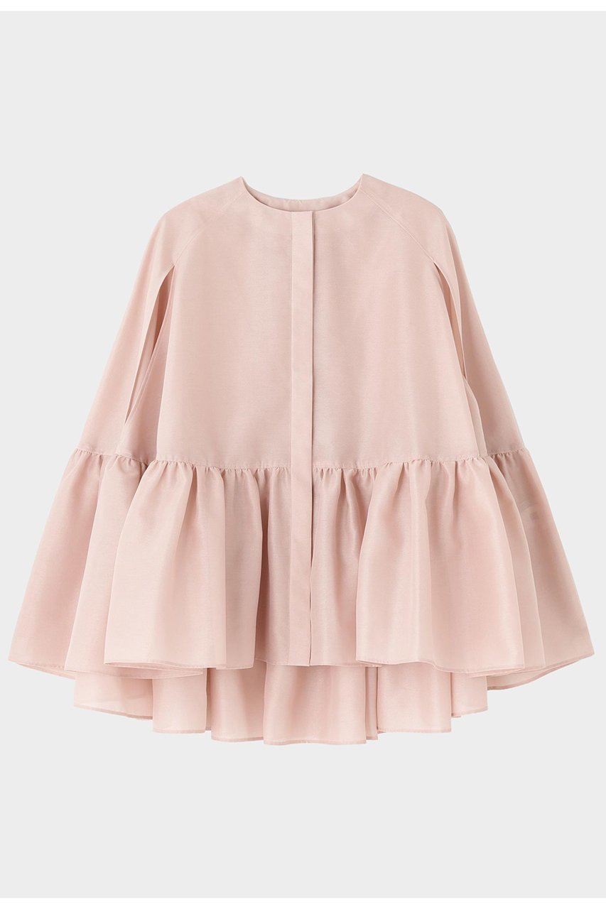 【ル フィル/LE PHIL】のシアーオーガンジーケープブラウス インテリア・キッズ・メンズ・レディースファッション・服の通販 founy(ファニー) ファッション Fashion レディースファッション Fashion for Women トップス・カットソー Cut & Sew Tops シャツ・ブラウス・オフィスカジュアル Elegant Blouses & Button-Ups おすすめ Recommended / Our Picks オーガンジー Organza Fabric シアー Sheer, See-Through スタンダード Standard, Basic スリット Slit, Slit Detail スリーブ Sleeve, Long Sleeve / Short Sleeve タートルネック Turtleneck, High Neck ボトム Bottoms, Lower Wear ロング Long, Long-Length ワイド Wide, Wide Fit ピンク|ID: prp329100004717973 ipo3291000000034463038