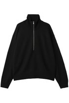 【メゾンスペシャル/MAISON SPECIAL】の【UNISEX】CASHFEEL EX FINE MERINO 9GG ハーフジップ BLK(ブラック)|ID: prp329100004717974 ipo3291000000034114031
