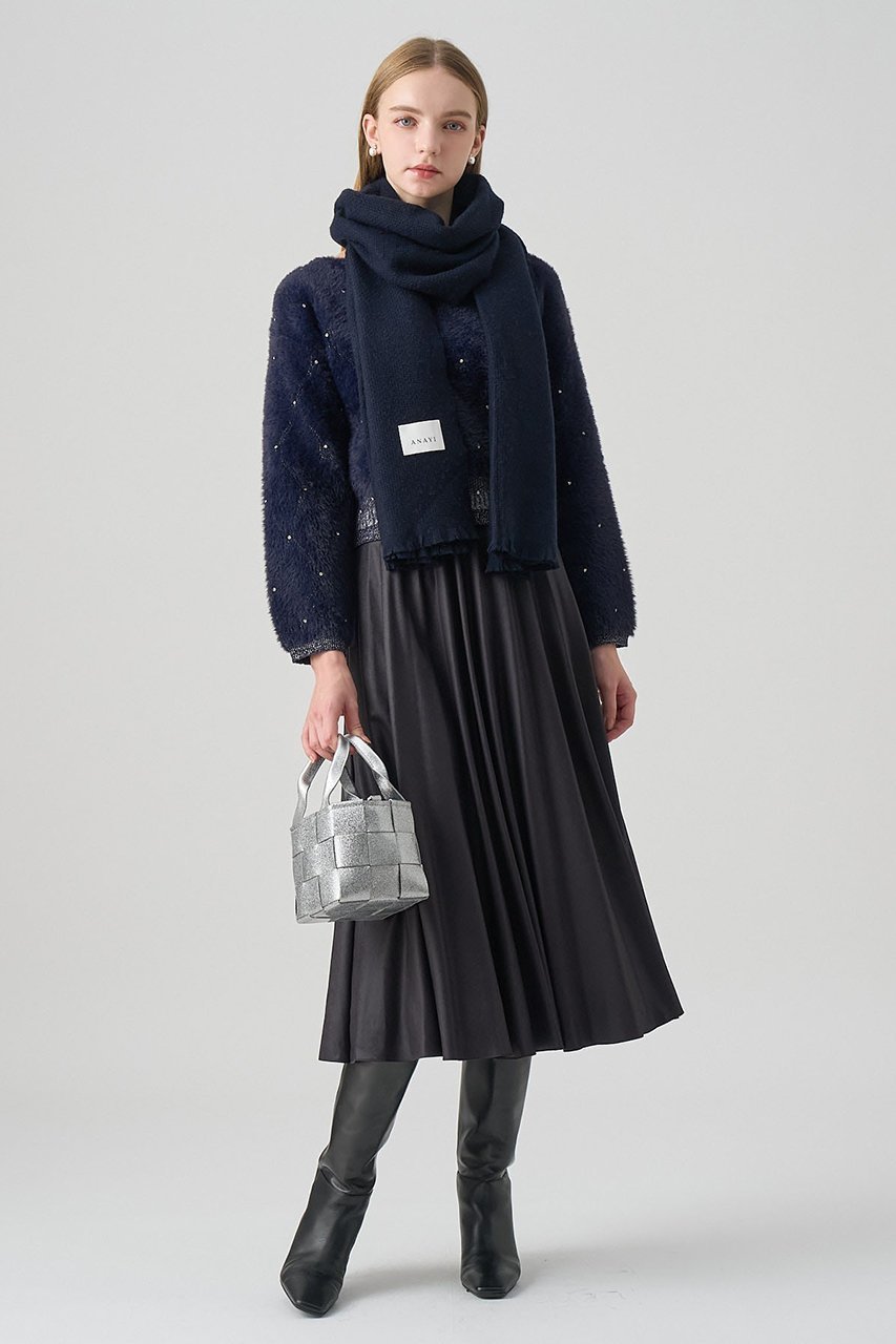 【アナイ/ANAYI】のウールカシミヤプリペラストール 人気、トレンドファッション・服の通販 founy(ファニー) 　ファッション　Fashion　レディースファッション　Fashion for Women　ストール　Soft & Warm Scarves　マフラー・スヌード / 冬小物の定番　Scarves & Mufflers　シンプル　Simple, Minimal　ストール　Stole, Wrap　マフラー　Scarf, Muffler　other-8|ID: prp329100004717981 ipo3291000000035500698