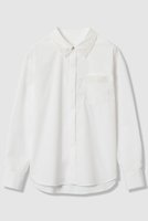 【アナイ/ANAYI】のエンブレム刺繍シャツ 人気、トレンドファッション・服の通販 founy(ファニー) ファッション Fashion レディースファッション Fashion for Women トップス・カットソー Cut & Sew Tops シャツ・ブラウス・オフィスカジュアル Elegant Blouses & Button-Ups コンパクト Compact, Small Size ジャケット Jacket, Outerwear スリーブ Sleeve, Long Sleeve / Short Sleeve ドロップ Drop Shoulder, Dropped Style ポケット Pocket, Pocket Detail メタル Metal, Metal Parts ロング Long, Long-Length エレガント 上品 Elegant 新作・新入荷 New Arrivals / New In |ID:prp329100004717983