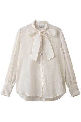 【ジェイドット/j.】 綿シルクオーガンジーボウタイブラウス人気、トレンドファッション・服の通販 founy(ファニー) ファッション Fashion レディースファッション Fashion for Women トップス・カットソー Cut & Sew Tops シャツ・ブラウス・オフィスカジュアル Elegant Blouses & Button-Ups エレガント 上品 Elegant シアー Sheer, See-Through シルク Silk, 100% Silk スラックス Slacks, Dress Pants スリーブ Sleeve, Long Sleeve / Short Sleeve デニム Denim, Jeans Material フェミニン Feminine, Girly ロング Long, Long-Length 新作・新入荷 New Arrivals / New In |ID:prp329100004717985