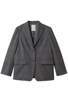 【ジェイドット/j.】のグレンチェックウールシングルジャケット グレー|ID: prp329100004717987 ipo3291000000034091322