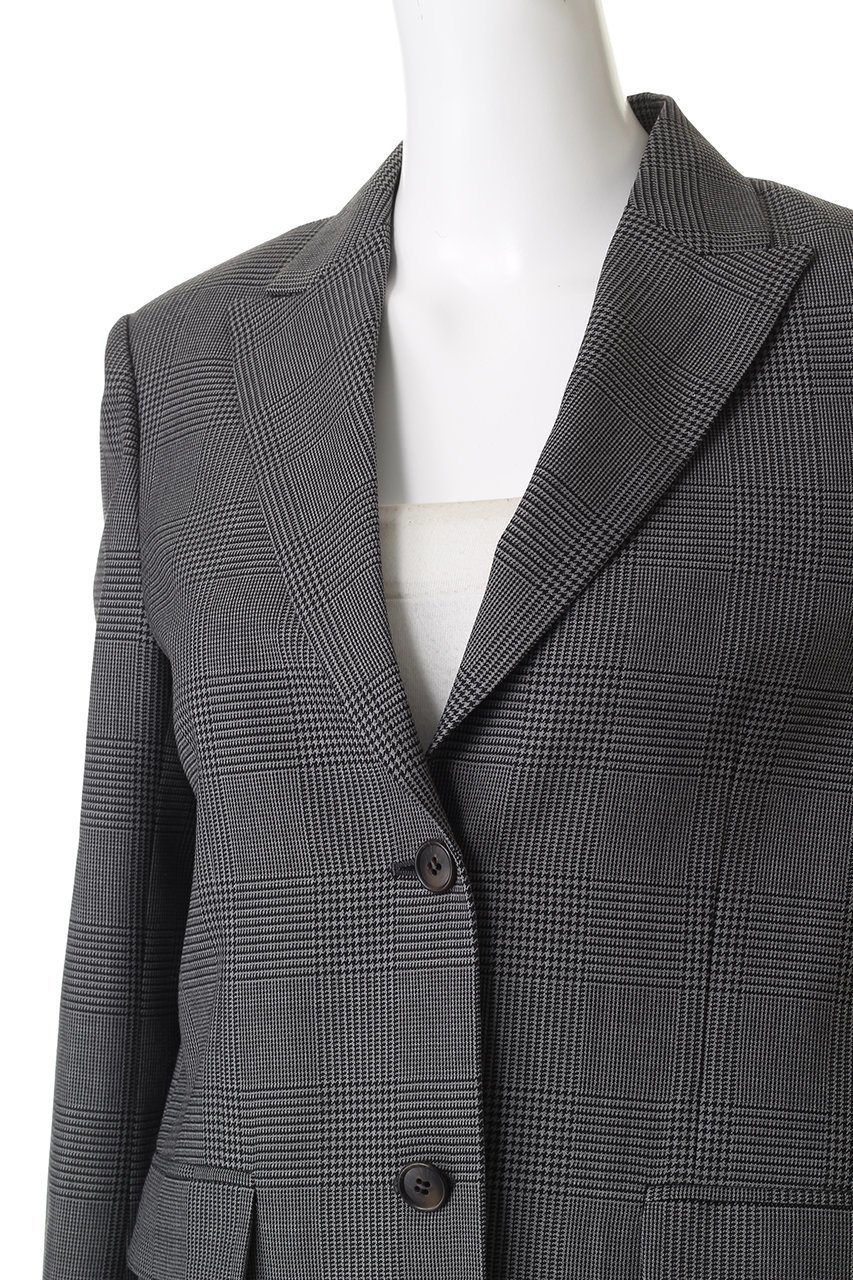 【ジェイドット/j.】のグレンチェックウールシングルジャケット 人気、トレンドファッション・服の通販 founy(ファニー) 　ファッション　Fashion　レディースファッション　Fashion for Women　アウター　Coat / Outerwear Collection　レディースジャケット・軽アウター　Jackets　シンプル　Simple, Minimal　ジャケット　Jacket, Outerwear　スリーブ　Sleeve, Long Sleeve / Short Sleeve　チェック　Check, Plaid, Tartan　マニッシュ　Mannish, Boyish　ロング　Long, Long-Length　エレガント 上品　Elegant　A/W・秋冬　Autumn/Winter　other-5|ID: prp329100004717987 ipo3291000000036802127