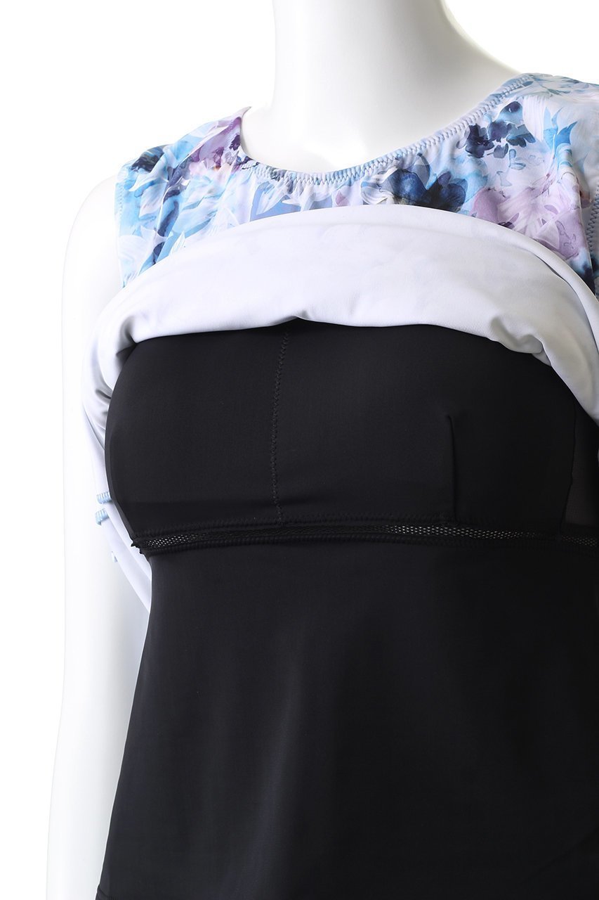 【レイール/Reir】の【水陸両用】プリントカップ付きトップス 人気、トレンドファッション・服の通販 founy(ファニー) 　ファッション　Fashion　レディースファッション　Fashion for Women　トップス・カットソー　Cut & Sew Tops　スポーツウェア　Functional & Stylish Sportswear　スポーツ トップス　Athletic Tops / Workout Tops / Training Shirts　2025年　2025　2025-2026秋冬・A/W　Autumn/Winter 2025–26 AW25–26　ストレッチ　Stretch, Stretchy Fabric　スポーツ　Sports, Activewear　プリント　Print, Printed Pattern　ボトム　Bottoms, Lower Wear　水着　Swimsuit, Swimwear　A/W・秋冬　Autumn/Winter　other-6|ID: prp329100004717990 ipo3291000000034091357