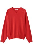 【エブール/ebure】の【10/10 0:00販売開始】ソフトファインウール Vネックニットプルオーバー 人気、トレンドファッション・服の通販 founy(ファニー) ファッション Fashion レディースファッション Fashion for Women トップス・カットソー Cut & Sew Tops ニット Knit Tops & Sweaters カジュアルプルオーバー・ニットトップス Pullovers & Knit Tops / Casual Pullovers Vネックトップス V-Neck Tops / V-Cut Neckline Shirts なめらか Smooth, Silky Texture シンプル Simple, Minimal スカラップ Scallop, Scalloped Edge ブラウジング Blouson Silhouette, Cinched Waist エレガント 上品 Elegant |ID:prp329100004718003