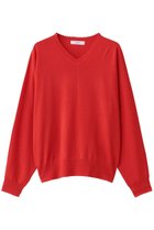 【エブール/ebure】の【10/10 0:00販売開始】ソフトファインウール Vネックニットプルオーバー レッド|ID: prp329100004718003 ipo3291000000034091581