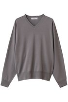 【エブール/ebure】の【10/10 0:00販売開始】ソフトファインウール Vネックニットプルオーバー ダークグレー|ID: prp329100004718003 ipo3291000000034091582