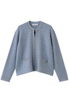【エブール/ebure】の【10/10 0:00販売開始】ブレードポイントケーブルニット クルーネックカーディガン ライトブルー|ID: prp329100004718005 ipo3291000000034091600