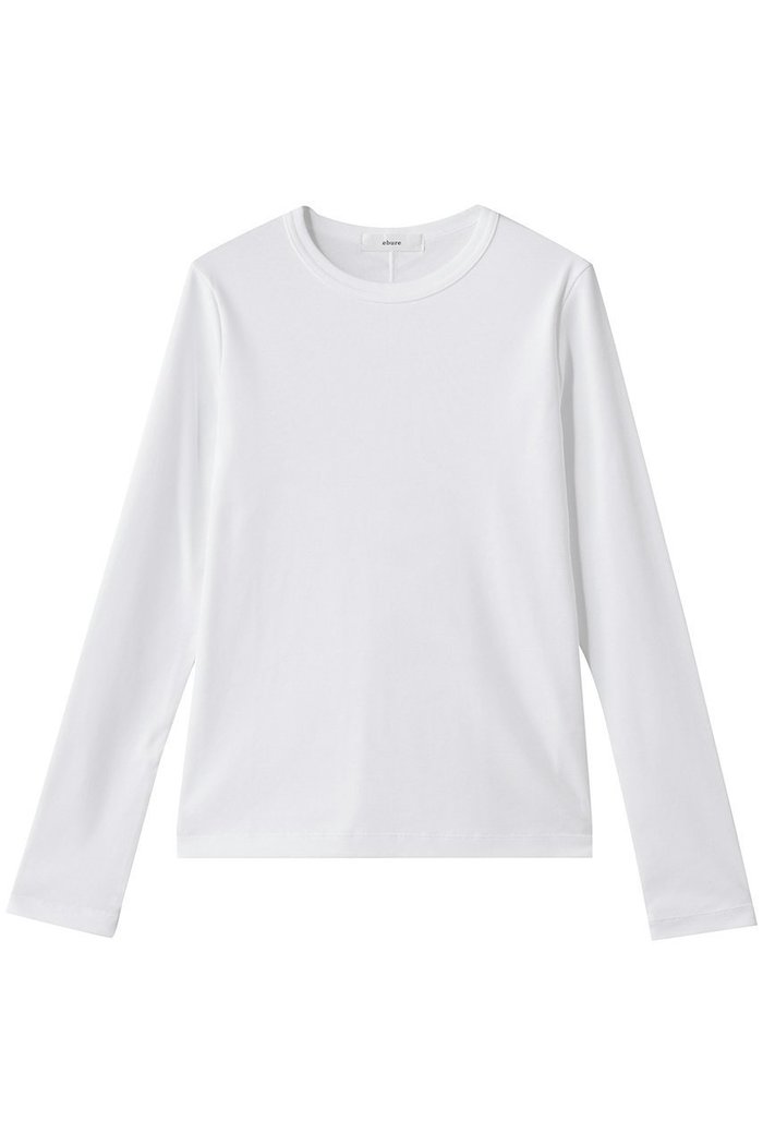 【エブール/ebure】の【10/10 0:00販売開始】ナローネックロングスリーブ クルーネックカットソー インテリア・キッズ・メンズ・レディースファッション・服の通販 founy(ファニー) https://founy.com/ ファッション Fashion レディースファッション Fashion for Women トップス・カットソー Cut & Sew Tops シャツ・ブラウス・オフィスカジュアル Elegant Blouses & Button-Ups ロングTシャツ・Tシャツ Longline T-Shirts & Tees カットソー・ベーシックTシャツ Cut-and-Sewn Tops / Stretch Tees & Basics インナー Innerwear スリーブ Sleeve, Long Sleeve / Short Sleeve ロング Long, Long-Length エレガント 上品 Elegant |ID: prp329100004718007 ipo3291000000034091613