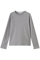 【エブール/ebure】のナローネックロングスリーブ クルーネックカットソー トップグレー|ID:prp329100004718007