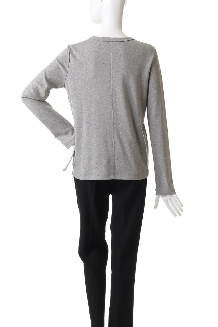 【エブール/ebure】のナローネックロングスリーブ クルーネックカットソー 人気、トレンドファッション・服の通販 founy(ファニー) 　ファッション　Fashion　レディースファッション　Fashion for Women　トップス・カットソー　Cut & Sew Tops　シャツ・ブラウス・オフィスカジュアル　Elegant Blouses & Button-Ups　ロングTシャツ・Tシャツ　Longline T-Shirts & Tees　カットソー・ベーシックTシャツ　Cut-and-Sewn Tops / Stretch Tees & Basics　インナー　Innerwear　スリーブ　Sleeve, Long Sleeve / Short Sleeve　ロング　Long, Long-Length　エレガント 上品　Elegant　other-4|ID: prp329100004718007 ipo3291000000036086109