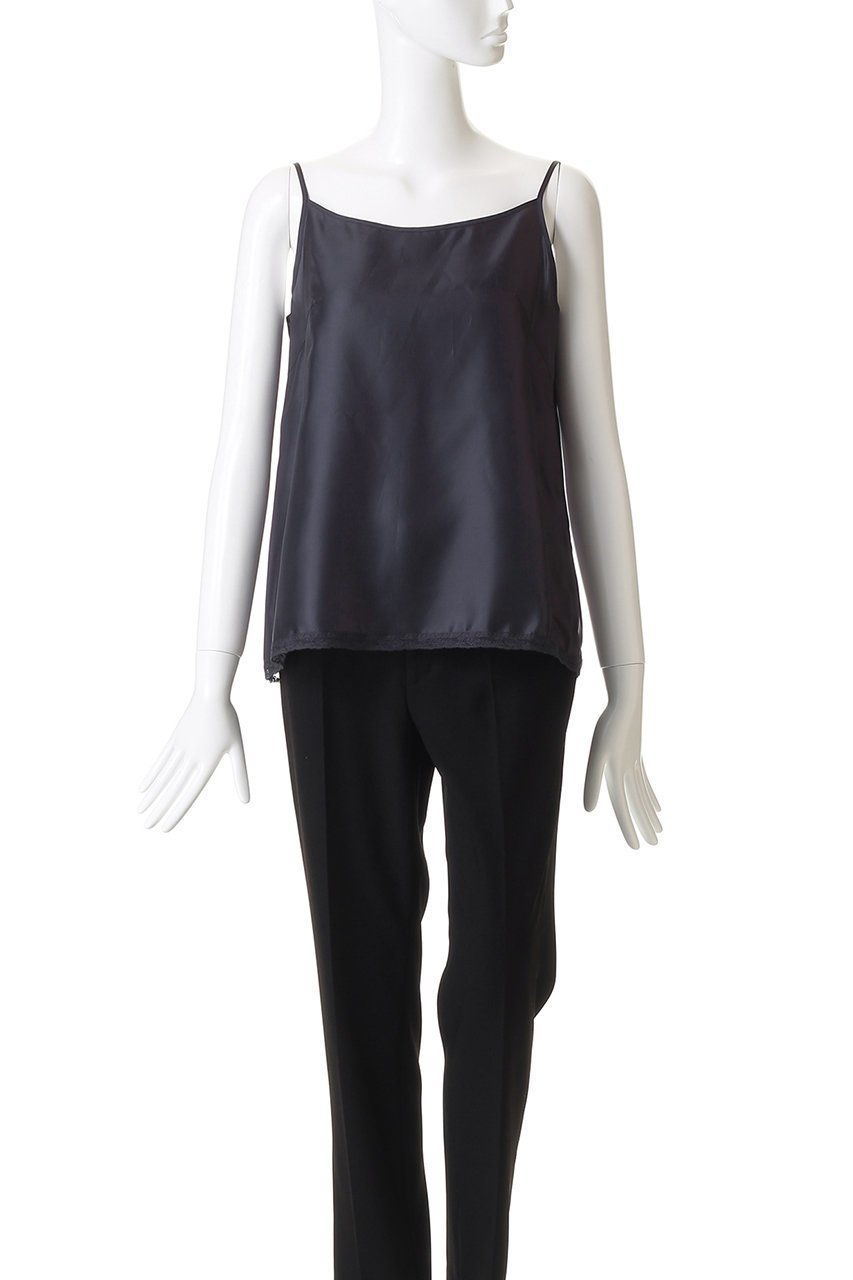 【エブール/ebure】のシルクウールツイル キャミコンビプルオーバーブラウス 人気、トレンドファッション・服の通販 founy(ファニー) 　ファッション　Fashion　レディースファッション　Fashion for Women　トップス・カットソー　Cut & Sew Tops　キャミソール&ノースリーブ　Camisoles & Sleeveless Tops　シャツ・ブラウス・オフィスカジュアル　Elegant Blouses & Button-Ups　カジュアルプルオーバー・ニットトップス　Pullovers & Knit Tops / Casual Pullovers　おすすめ　Recommended / Our Picks　キャミソール　Camisole, Spaghetti Strap Top　シェイプ　Shape, Slim Fit　シルク　Silk, 100% Silk　スリーブ　Sleeve, Long Sleeve / Short Sleeve　パイピング　Piping, Trim Design　フォルム　Silhouette, Form　フランス　France, French　マニッシュ　Mannish, Boyish　レース　Lace, Lace Fabric　ロング　Long, Long-Length　other-6|ID: prp329100004718009 ipo3291000000036086122