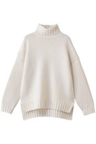 【スローン/SLOANE】の3G ジーロンラム×カシミヤ ドロップショルダー ニットトップス ホワイト|ID: prp329100004719362 ipo3291000000035948717