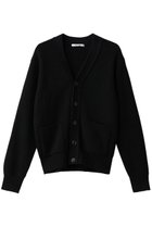 【スローン/SLOANE】の7G 片畦編み ファインラムズウール×カシミヤ Vネックカーディガン ブラック|ID: prp329100004719364 ipo3291000000034102783