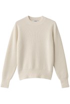 【スローン/SLOANE】の7G片畦編み ファインラムズウール×カシミヤ クルーネック ニットトップス ホワイト|ID: prp329100004719365 ipo3291000000034102789