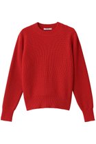 【スローン/SLOANE】の7G片畦編み ファインラムズウール×カシミヤ クルーネック ニットトップス レッド|ID: prp329100004719365 ipo3291000000034102790