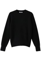 【スローン/SLOANE】の7G片畦編み ファインラムズウール×カシミヤ クルーネック ニットトップス ブラック|ID: prp329100004719365 ipo3291000000034102791