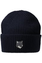 【メゾン キツネ/MAISON KITSUNE】の【UNISEX】FOX ヘッド ラージ ビーニー クラシックネイビー|ID: prp329100004719370 ipo3291000000034102823
