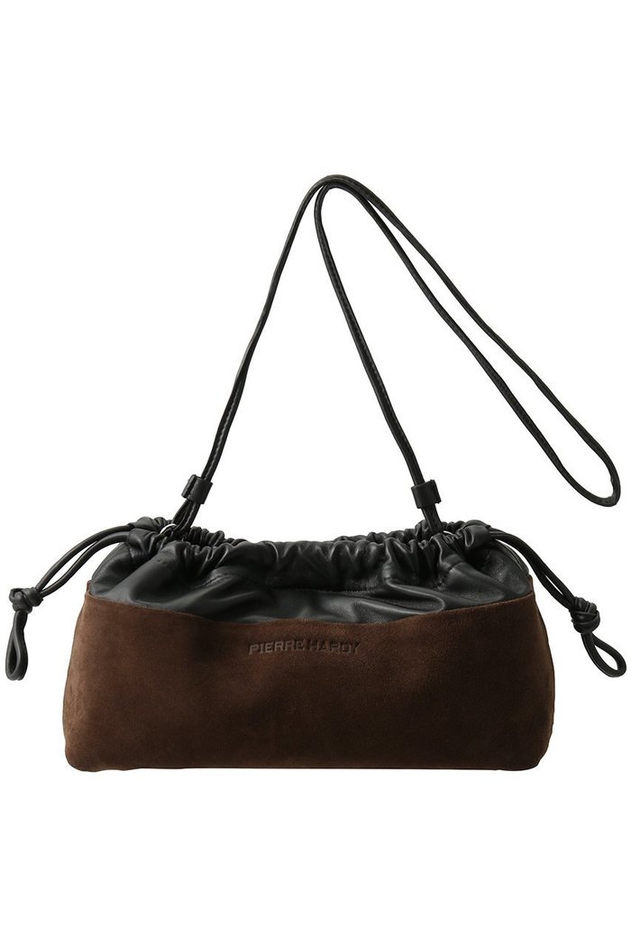 【ピエール アルディ/PIERRE HARDY】のTWIN スエードコンビ2wayクラッチバッグ インテリア・キッズ・メンズ・レディースファッション・服の通販 founy(ファニー) https://founy.com/ ファッション Fashion レディースファッション Fashion for Women バッグ Bags なめらか Smooth, Silky Texture クラッチ Clutch, Clutch Bag コンビ Combo, Combination Style ドローストリング Drawstring, Pull Cord フォルム Silhouette, Form 巾着 Drawstring Bag, Kinchaku |ID: prp329100004719376 ipo3291000000035561214