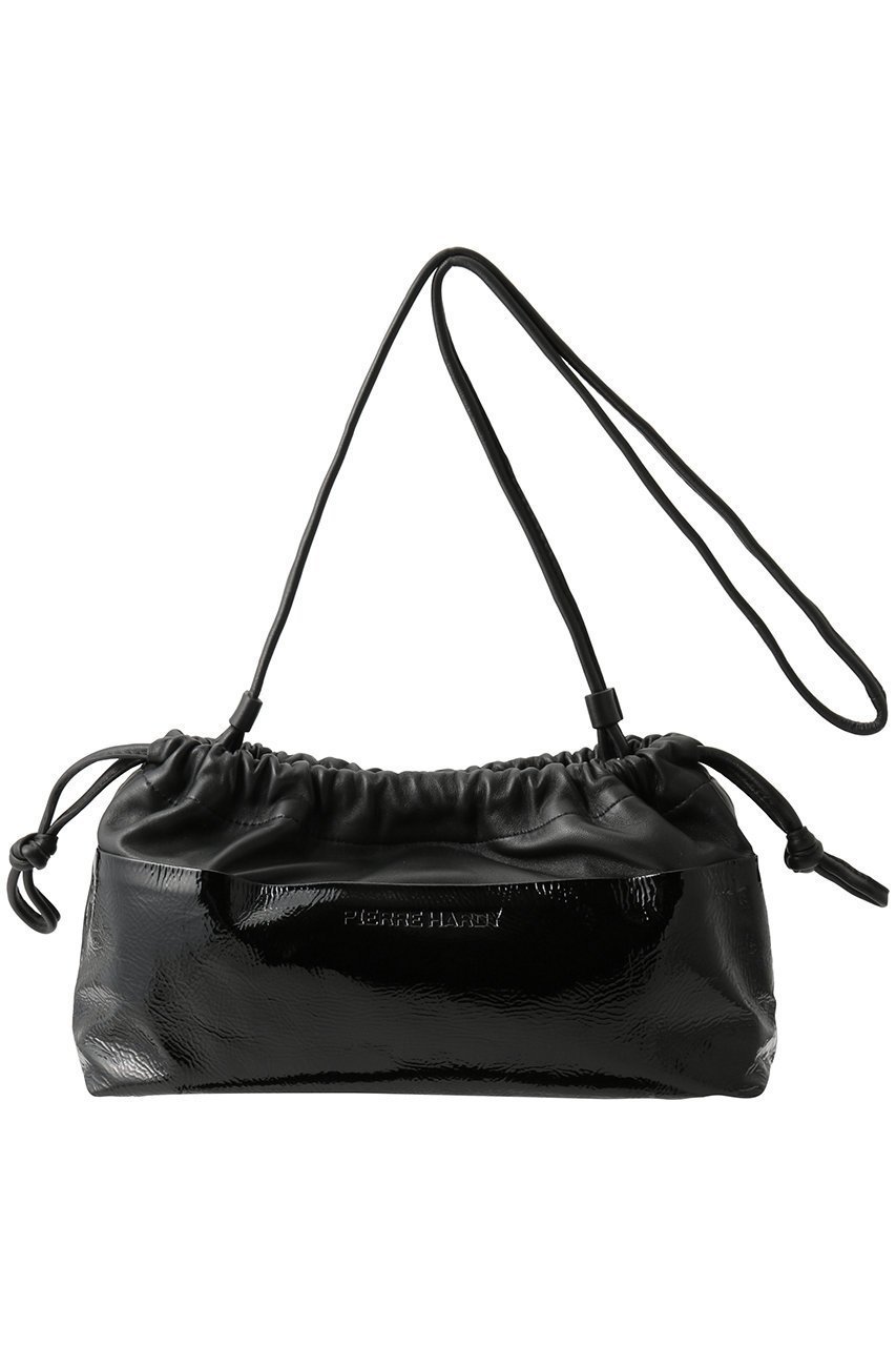 【ピエール アルディ/PIERRE HARDY】のTWIN パテントコンビ2wayクラッチバッグ インテリア・キッズ・メンズ・レディースファッション・服の通販 founy(ファニー) 　ファッション　Fashion　レディースファッション　Fashion for Women　バッグ　Bags　なめらか　Smooth, Silky Texture　クラッチ　Clutch, Clutch Bag　コンビ　Combo, Combination Style　スタイリッシュ　Stylish, Fashionable　ドレープ　Drape, Draping Fabric　ドローストリング　Drawstring, Pull Cord　バランス　Balance, Style Balance　フォルム　Silhouette, Form　ブラック|ID: prp329100004719377 ipo3291000000035842410