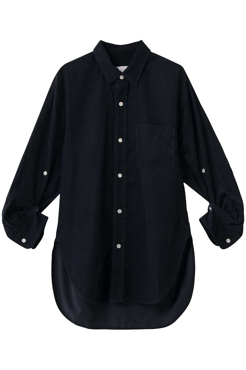 【シチズンズ オブ ヒューマニティー/CITIZENS OF HUMANITY】のKAYLA SHIRT IN CORDUROY インテリア・キッズ・メンズ・レディースファッション・服の通販 founy(ファニー) 　ファッション　Fashion　レディースファッション　Fashion for Women　トップス・カットソー　Cut & Sew Tops　シャツ・ブラウス・オフィスカジュアル　Elegant Blouses & Button-Ups　コーデュロイ　Corduroy, Cord Fabric　スリーブ　Sleeve, Long Sleeve / Short Sleeve　タートルネック　Turtleneck, High Neck　ロング　Long, Long-Length　新作・新入荷　New Arrivals / New In　A/W・秋冬　Autumn/Winter　true navy|ID: prp329100004719381 ipo3291000000034102907
