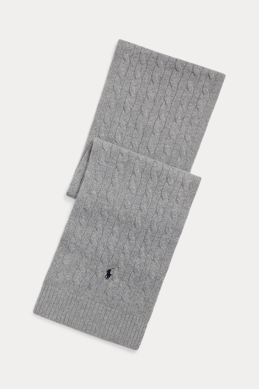 【ラルフローレン/RALPH LAUREN】の【UNISEX】【POLO RALPH LAUREN】ケーブルニット ウールブレンド マフラー インテリア・キッズ・メンズ・レディースファッション・服の通販 founy(ファニー) 　ファッション　Fashion　レディースファッション　Fashion for Women　ストール　Soft & Warm Scarves　マフラー・スヌード / 冬小物の定番　Scarves & Mufflers　ユニセックス　Unisex, Genderless　クラシック　Classic, Timeless Style　ストール　Stole, Wrap　マフラー　Scarf, Muffler　エレガント 上品　Elegant　定番　Standard, Basic Item　新作・新入荷　New Arrivals / New In　グレー|ID: prp329100004719390 ipo3291000000034102983