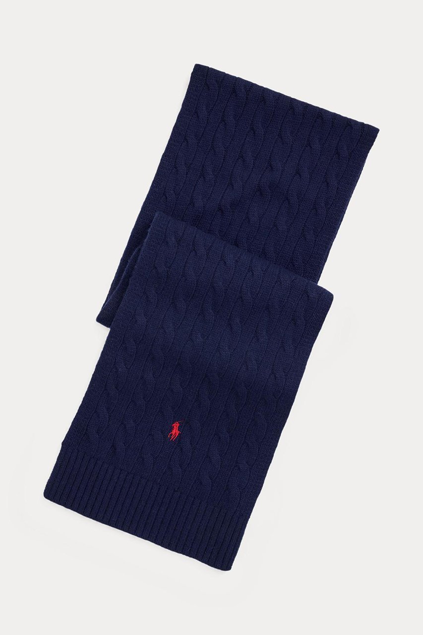 【ラルフローレン/RALPH LAUREN】の【UNISEX】【POLO RALPH LAUREN】ケーブルニット ウールブレンド マフラー インテリア・キッズ・メンズ・レディースファッション・服の通販 founy(ファニー) 　ファッション　Fashion　レディースファッション　Fashion for Women　ストール　Soft & Warm Scarves　マフラー・スヌード / 冬小物の定番　Scarves & Mufflers　ユニセックス　Unisex, Genderless　クラシック　Classic, Timeless Style　ストール　Stole, Wrap　マフラー　Scarf, Muffler　エレガント 上品　Elegant　定番　Standard, Basic Item　新作・新入荷　New Arrivals / New In　ネイビー|ID: prp329100004719390 ipo3291000000034102985