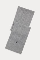 【ラルフローレン/RALPH LAUREN】の【UNISEX】【POLO RALPH LAUREN】ケーブルニット ウールブレンド マフラー グレー|ID: prp329100004719390 ipo3291000000036135707