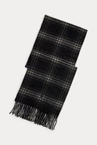 【ラルフローレン/RALPH LAUREN】の【UNISEX】【POLO RALPH LAUREN】チェック ウールカシミヤ マフラー ブラック|ID: prp329100004719392 ipo3291000000036205137