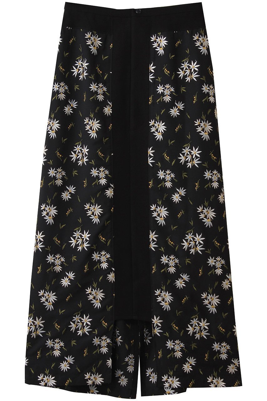 【ロキト/LOKITHO】のフラワー エンブロイダリー ストレート スカート 人気、トレンドファッション・服の通販 founy(ファニー) 　ファッション　Fashion　レディースファッション　Fashion for Women　スカート　Skirts　ロングスカート　Long Skirts / Maxi & Midi Skirts　エンブロイダリー　Embroidery Design　ストレート　Straight, Straight Cut　フラワー　Flower, Floral　フロント　Front, Front Design　ロング　Long, Long-Length　無地　Plain, Solid Color　 other-1|ID: prp329100004719397 ipo3291000000035924722