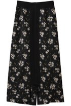 【ロキト/LOKITHO】のフラワー エンブロイダリー ストレート スカート ホワイト×ブラック|ID:prp329100004719397