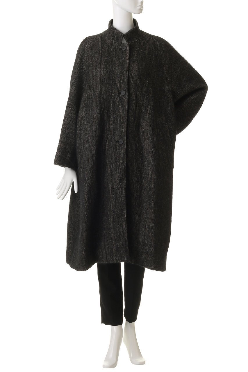 【プレインピープル/PLAIN PEOPLE】のウールへリンボンチェスターコート 人気、トレンドファッション・服の通販 founy(ファニー) 　ファッション　Fashion　レディースファッション　Fashion for Women　アウター　Coat / Outerwear Collection　コート・ロングコート・ピーコート　Long Coats, Peacoats & More　チェスターコート・ロング丈アウター　Chester Coats / Chesterfield Long Coats　アンゴラ　Angora Knitwear　イタリア　Italy　スリーブ　Sleeve, Long Sleeve / Short Sleeve　ロング　Long, Long-Length　再入荷　Restock / Back in Stock　other-2|ID: prp329100004719401 ipo3291000000035561289