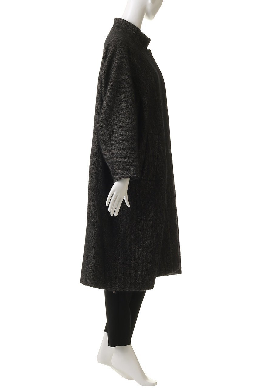 【プレインピープル/PLAIN PEOPLE】のウールへリンボンチェスターコート 人気、トレンドファッション・服の通販 founy(ファニー) 　ファッション　Fashion　レディースファッション　Fashion for Women　アウター　Coat / Outerwear Collection　コート・ロングコート・ピーコート　Long Coats, Peacoats & More　チェスターコート・ロング丈アウター　Chester Coats / Chesterfield Long Coats　アンゴラ　Angora Knitwear　イタリア　Italy　スリーブ　Sleeve, Long Sleeve / Short Sleeve　ロング　Long, Long-Length　再入荷　Restock / Back in Stock　other-3|ID: prp329100004719401 ipo3291000000035561291