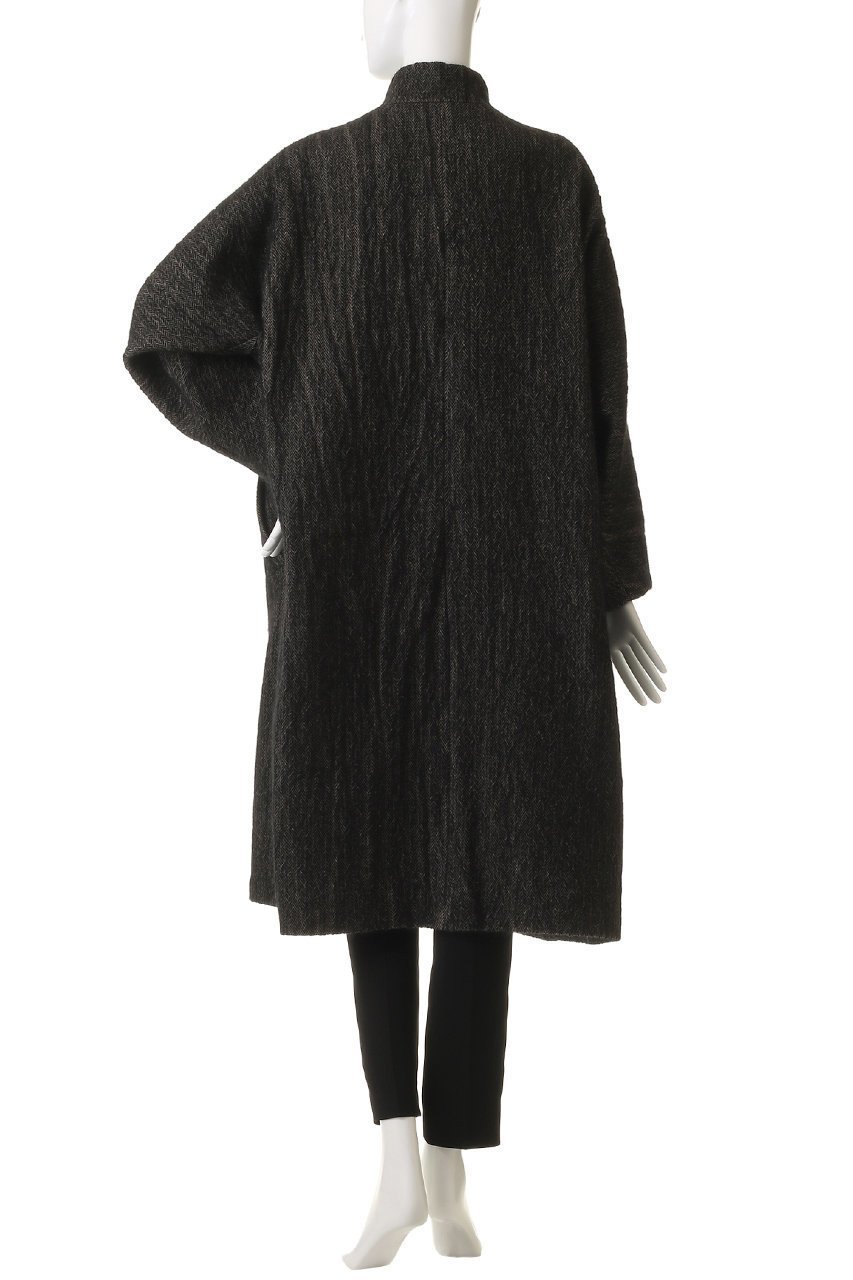 【プレインピープル/PLAIN PEOPLE】のウールへリンボンチェスターコート 人気、トレンドファッション・服の通販 founy(ファニー) 　ファッション　Fashion　レディースファッション　Fashion for Women　アウター　Coat / Outerwear Collection　コート・ロングコート・ピーコート　Long Coats, Peacoats & More　チェスターコート・ロング丈アウター　Chester Coats / Chesterfield Long Coats　アンゴラ　Angora Knitwear　イタリア　Italy　スリーブ　Sleeve, Long Sleeve / Short Sleeve　ロング　Long, Long-Length　再入荷　Restock / Back in Stock　other-4|ID: prp329100004719401 ipo3291000000035561292